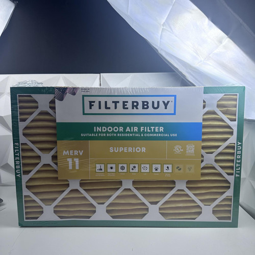 Filterbuy 16x25x1 MERV 11 Indoor Air Filter, Superior Allergen Defense, 6-Pack Filterbuy 16x25x1 MERV 11 Indoor Air Filter, Superior Allergen Defense, 6-Pack