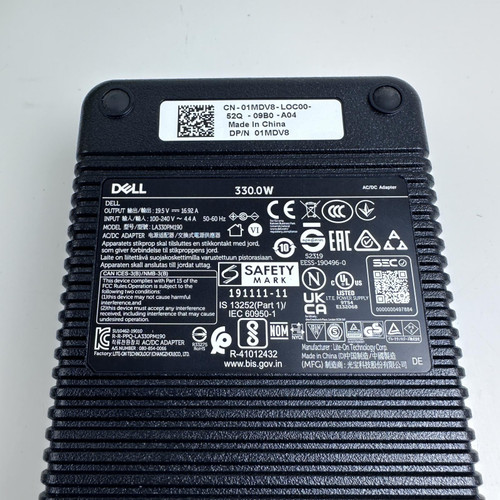 Dell 330W AC Adapter Charger, 19.5V 16.92A, LA330PM190, Original Dell 330W AC Adapter Charger, 19.5V 16.92A, LA330PM190, Original