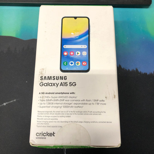Samsung Galaxy A15 5G | 128 GB | Blue Black | Cricket Wireless LOCKED