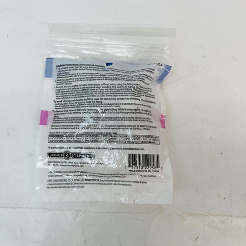 (Lot of 2) PlumBite Angle Stop Valve 1/2" x 3/8" OD Comp. Push-On Fittings (Lot of 2) PlumBite Angle Stop Valve 1/2" x 3/8" OD Comp. Push-On Fittings