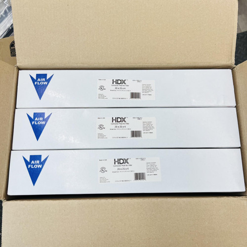 HDX Contractor Pleat Air Filter 20x25x4 FPR 7 – 3 Pack – Made in USA HDX Contractor Pleat Air Filter 20x25x4 FPR 7 – 3 Pack – Made in USA