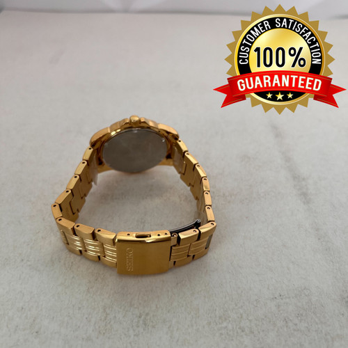 SEIKO Quartz Gold Tone Stainless Steel Men's Watch - 6N43-00A0