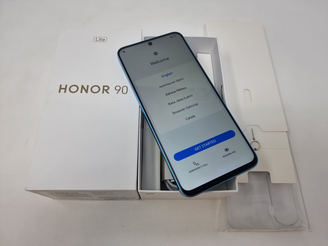 Honor 90 Lite 5G Cyan Lake 256GB + 8GB Dual-Sim Unlocked GSM NEW