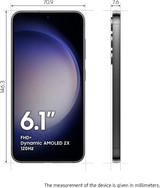 Samsung Galaxy S23 5G SM-S911B/DS 256GB 8GB RAM DUAL SIM (Global Model) Factory Unlocked GSM (Phantom Black)