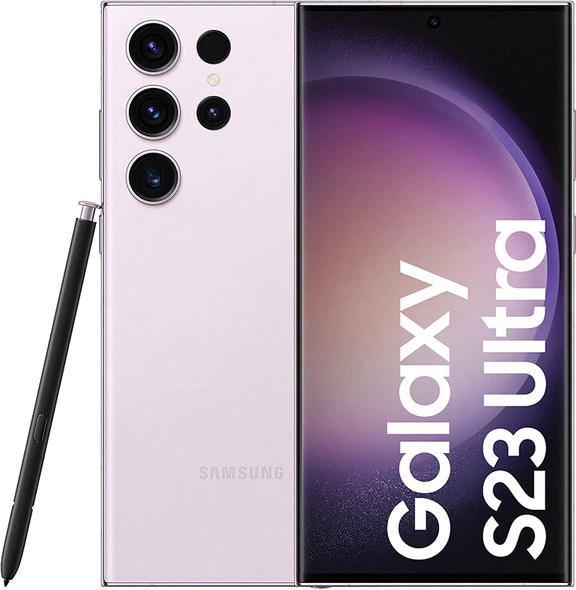 Samsung Galaxy S23 Ultra 5G SM-S918B/DS 512GB 12GB RAM DUAL SIM (Global Model) Factory Unlocked GSM (Lavender)