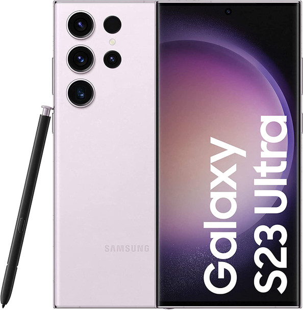 Samsung Galaxy S23 Ultra 5G SM-S918B/DS 256GB 12GB RAM DUAL SIM (Global Model) Factory Unlocked GSM (Lavender)