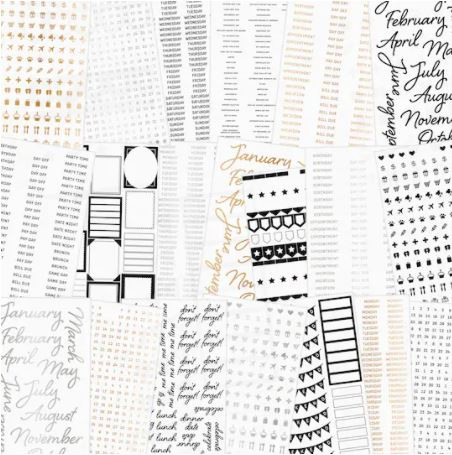 Recollections Planner Sticker Book Calendar CarefullyCrafted