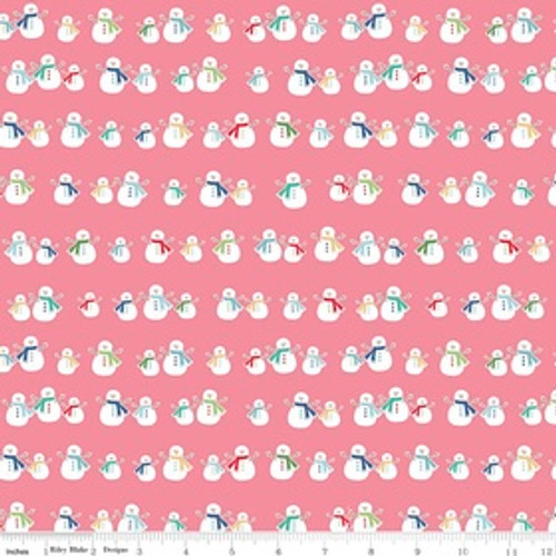 Riley Blake Fabric - Cozy Christmas - Lori Holt - Pink #C5363