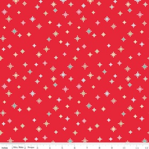 Riley Blake Fabric - Cozy Christmas - Lori Holt - Red #C5365