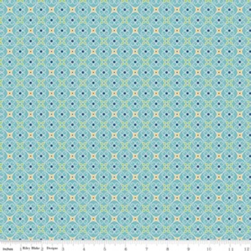 Riley Blake Fabric - Cozy Christmas - Lori Holt - Blue #C5367