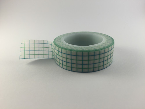 Washi Tape - Green & Blue Grid #958