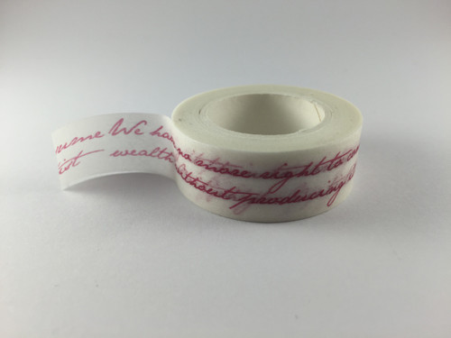 Washi Tape -  Red Wording #980