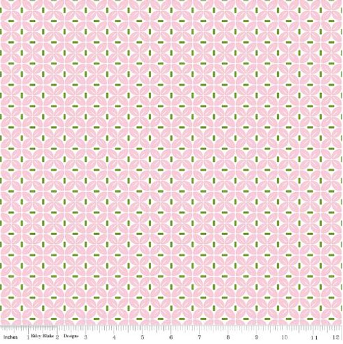 Riley Blake Fabric - Sew Cherry 2 - Lori Holt - Pink #C5806