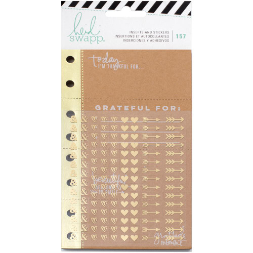 Heidi Swapp - Memory Planner Inserts With Stickers - Give Thanks