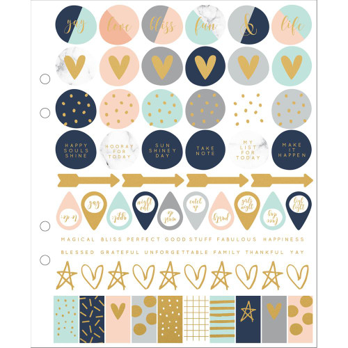 KaiserCraft - Planner Stickers - Gold Foil Icons