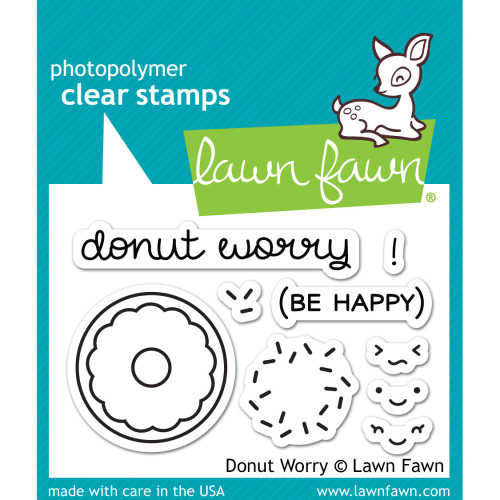 Lawn Fawn Clear Stamps - Donut Worry