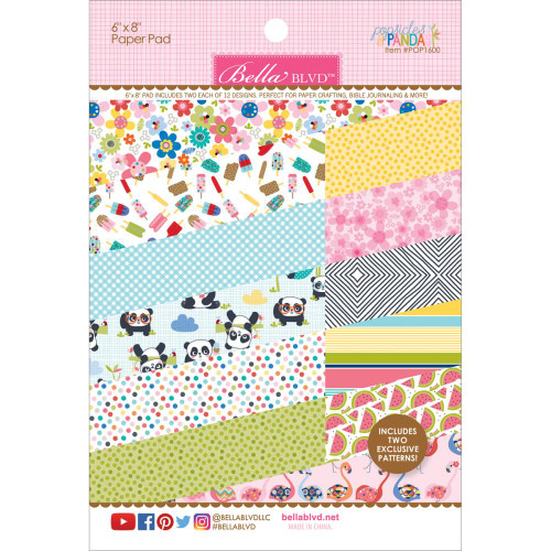 Bella Blvd Paper Pad 6" x 8" - Popsicles & Pandas