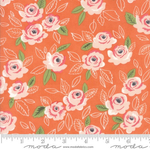 Moda Fabric - Sugar Pie - Lella Boutique - Orange  #5040 18