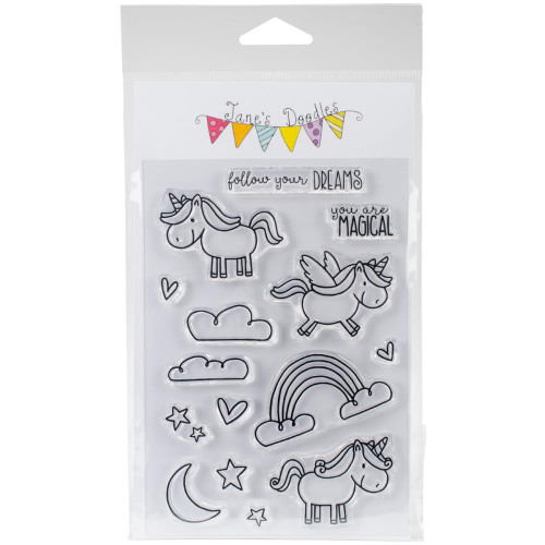 Jane's Doodles - Clear Stamps - Unicorn