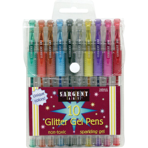 Sargent Art Glitter Gel Pen - Set 10