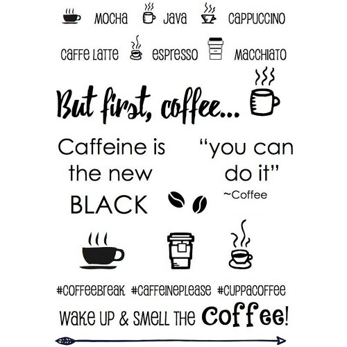 SRM Press - SRM Planner Clear Stamps - Coffee Plans