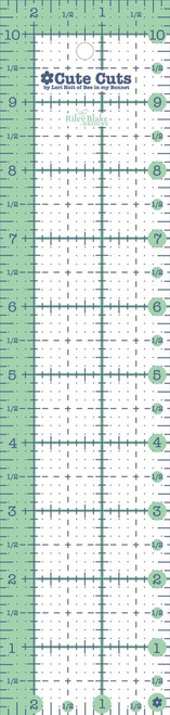 Lori Holt - Cute Cut Ruler Rectangle 2-1/2in x 10-1/2in