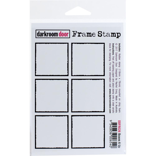 Darkroom Door - Cling Stamp 4.5" x  3" - Boxes 6 Up