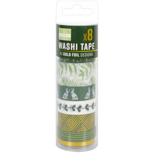 First Edition - Washi Tape - Set of 8 - Kale