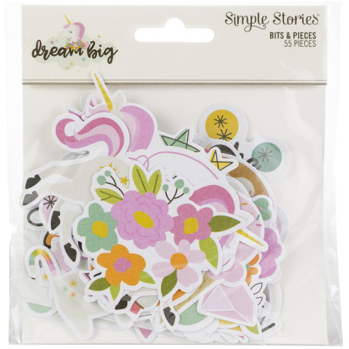 Carpe Diem - Simple Stories - Dream Big Bits & Pieces Die Cuts