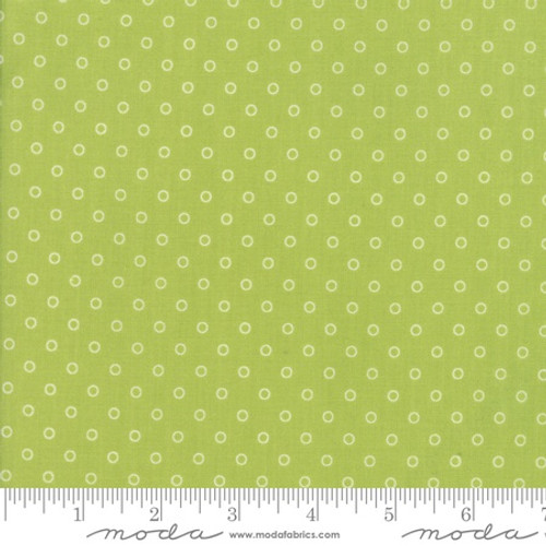 Moda Fabric - Smitten - Bonnie & Camille - Little Darling Dot Green  #55172 16