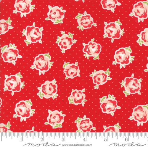 Moda Fabric - Smitten - Bonnie & Camille - Lovely Red #55177 11