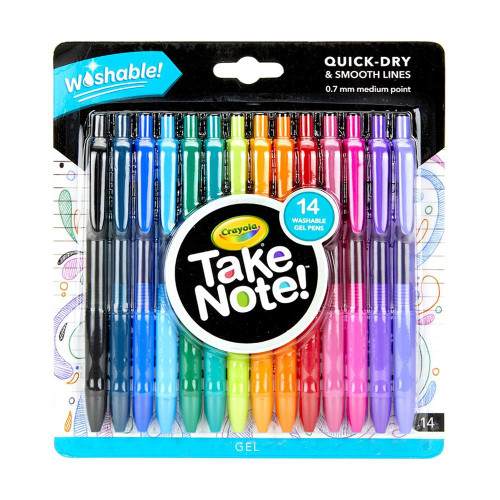 Crayola Take Note! Washable Gel Pens - Set of 14