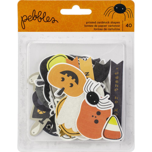 Pebbles - Spooky Boo Ephemera Cardstock Die-Cuts - Halloween