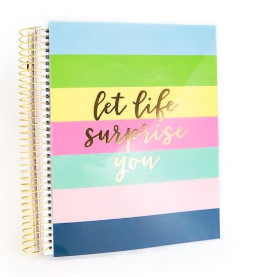 Recollections - Creative Year Medium Planner - Colorful Stripe (Horizontal, Undated)