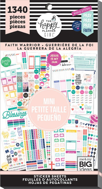 The Happy Planner - Me and My Big Ideas - Value Pack Stickers - Faith Warrior - Mini (#1340)