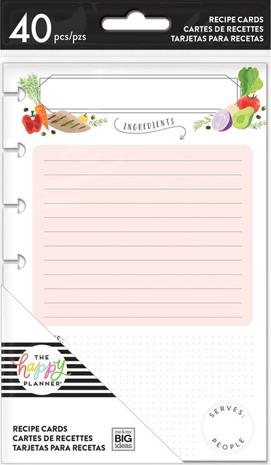 Me and My Big Ideas - The Happy Planner - Recipe Cards