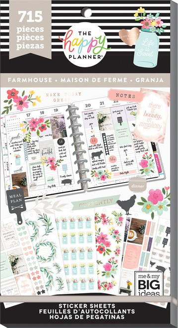 Me and My Big Ideas - The Happy Planner - Value Pack Stickers - Farmhouse (#715)