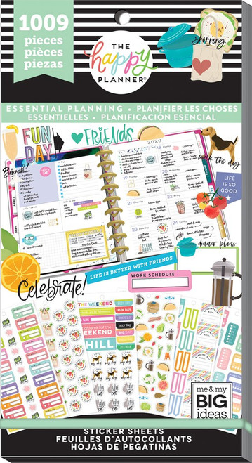 Me and My Big Ideas - The Happy Planner - Value Pack Stickers - Essential Planning (#1009)