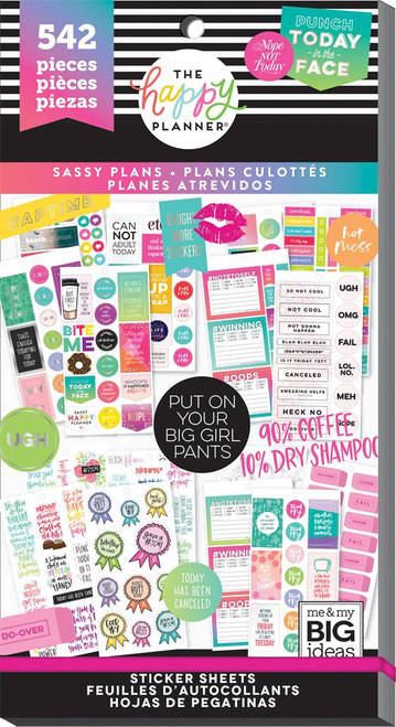 Me and My Big Ideas - The Happy Planner - Value Pack Stickers - Sassy Plans (#542)