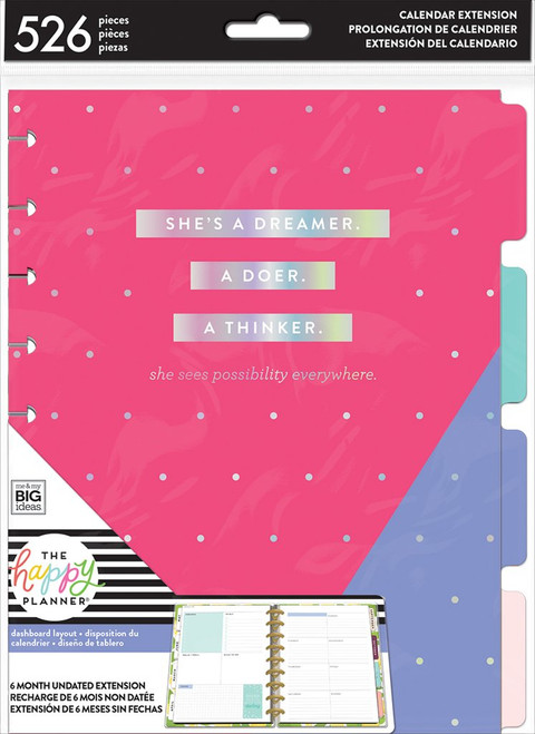 The Happy Planner - Me and My Big Ideas - Classic Extension Pack (Undated, Dashboard)