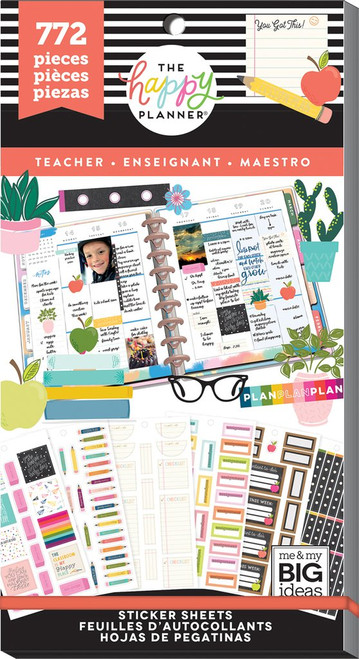 Me and My Big Ideas - The Happy Planner - Value Pack Stickers - Teacher (Exclusive)(#722)