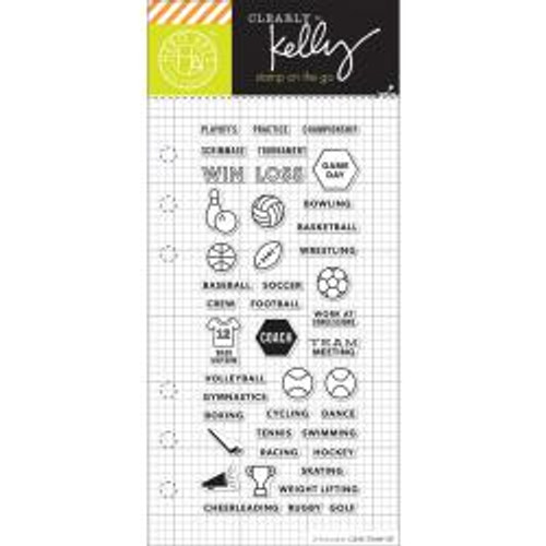 Hero Arts - Kelly Purkey Clear Stamps - Sports Planner