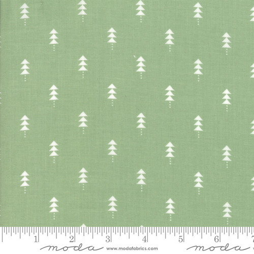 Moda Fabric - Little Tree - Lella Boutique - Little Trees Light Green #5094 12