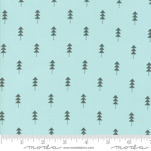 Moda Fabric - Little Tree - Lella Boutique - Little Trees Aqua #5094 16