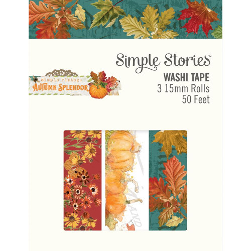 Carpe Diem - Simple Stories - Autumn Splendor Washi Tape - Set of 3