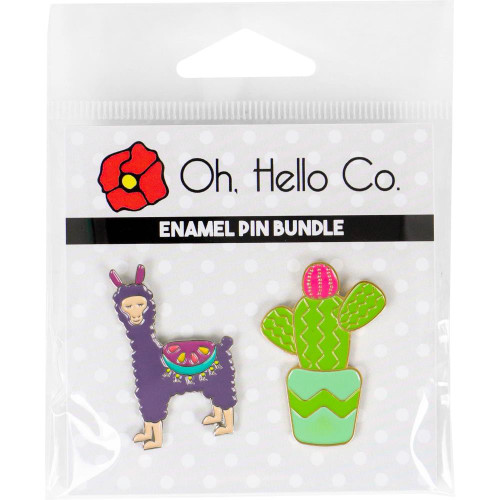 Oh Hello Co - Enamel Pins - Cactus & Llama