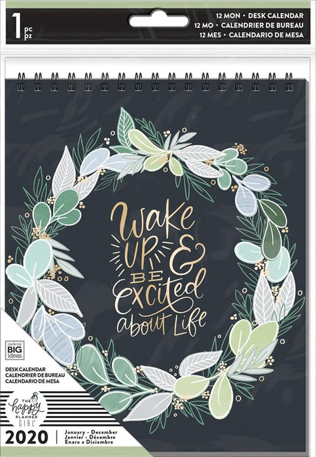 ***OUDATED*** The Happy Planner - Me and My Big Ideas - 2020 Spiral Desk Calendar - Homebody