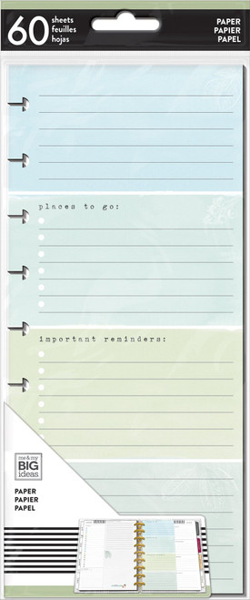 The Happy Planner - Me and My Big Ideas - Classic Half Sheet Note Paper - To Do List - Homebody