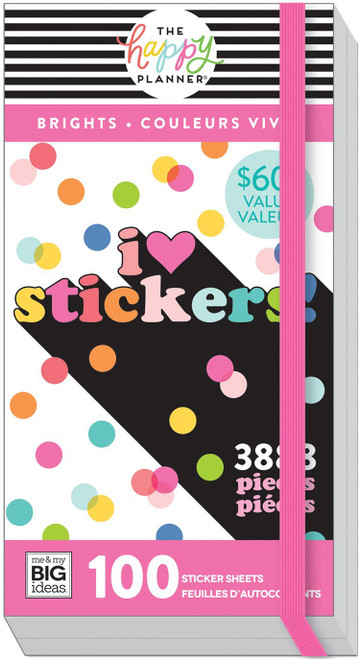 Me and My Big Ideas - The Happy Planner - Mega Value Sticker Pack - Brights - 100 Sheets!