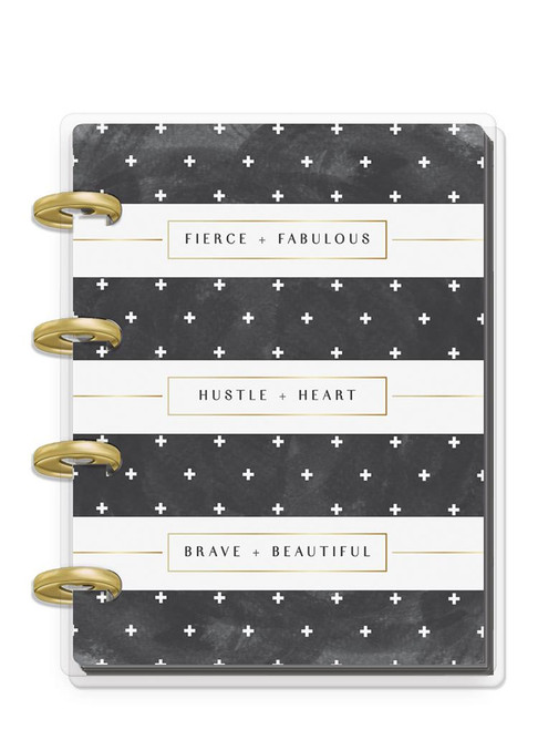 Me and My Big Ideas - Micro Happy Notes - Rongrong - Black & White Stripe (Lined)